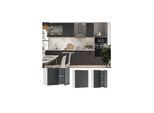 Vicco Hängeschrank 60 cm FAME Line Küchenschrank Küchenzeile Landhaus Anthrazit