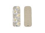 Kikkaboo Kinderwageneinlage Sitzauflage beidseitig verwendbar Universalauflage beige