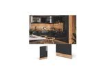 Vicco Geschirrspülerfront Blende Küchenzeile R-Line 45 cm Goldkraft Anthrazit
