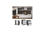Vicco Schubladenunterschrank Küchenschrank Küchenmöbel R-Line J-Shape Anthrazit Weiß 60 cm modern