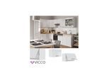 VICCO Hängeschrank 60 cm (flach) Weiß Küchenzeile Unterschrank Fame
