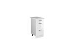 Vicco Schubladenunterschrank Küchenschrank Küchenzeile R-Line 40 cm Weiß Schublade