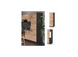 VICCO Küchenschrank Kühlumbauschrank 60 cm R-Line Anthrazit