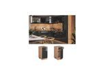 Vicco Schubunterschrank Küchenschrank Küchenzeile R-Line 40 cm Goldkraft Anthrazit