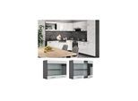VICCO Küchenschrank Hängeschrank Hängeglasschrank 80 cm R-Line Anthrazit