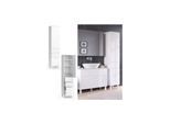 Vicco Hochschrank Sola 40,2 x 192,4 cm Weiß matt Badezimmer Badschrank modern