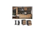 Vicco Schubladenunterschrank Küchenschrank Küchenmöbel R-Line J-Shape Anthrazit Eiche 60 cm modern