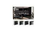 Vicco Schubunterschrank Küchenschrank R-Line Solid Weiß Schwarz 80 cm modern Arbeitsplatte