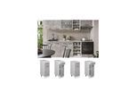Vicco Schubunterschrank Küchenschrank Küchenzeile R-Line 30 cm Weiß Beton Tür Schublade Arbeitsplatte