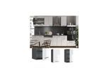 VICCO Hängeschrank 40 cm Weiß Hochglanz Küchenschrank Hängeschrank Küchenzeile Fame-Line