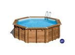 Gre Pool-Set , Kieferfarben , Holz , Kiefer , 428x117x428 cm , Freizeit & Co, Pools & Wasserspaß, Pools