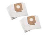 10x Staubsaugerbeutel kompatibel mit Hoover TF2008021, TF2015011, TF2007021, TF2011011FLASH Staubsauger - Papier, 16,5cm x 18cm beige - Vhbw