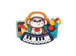 Moni Musikspielzeug Keyboard DJ Monkey 3137 Melodien, Tasten, Licht, Mikrofon bunt