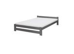 Coemo Bett Classico Lattenrost Massivholz Kiefer 140x200cm anthrazit
