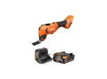 AEG - Pack Outil multifonctions - BMT18-0 - 18V Brushless - 1 batterie 2.0Ah - 1 chargeur - SETL1820S - Noir et orange