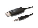 Usb Programmierkabel kompatibel mit Icom DR-145, GM1600, IC-1020, IC-2020, IC-207H, IC-208E/H, IC-208H, IC-2100, IC-2100H Funkgerät schwarz - Vhbw