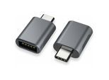 Adaptateur usb c vers usb (Paquet de 2), Adaptateur usb-c vers usb 3.0, Adaptateur usb Type-C vers usb, Adaptateur Thunderbolt 3 vers usb Femelle otg