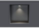 Wandnische aus Edelstahl NT303010X mit LED-Spot - 30 x 30 x 10 cm (H x B x T) - Farbe wählbar