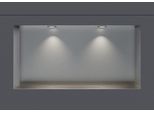Wandnische aus Edelstahl NT206010X randlos mit LED-Spot - 20 x 60 x 10 cm (H x B x T) - Farbe wählbar