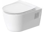 Duravit Soleil Wand-WC-Set mit WC-Sitz - antibakterielle Oberfläche HygieneGlaze und innovativer Spültechnik HygieneFlush, Weiß
