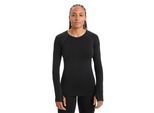 Icebreaker BodyfitZone™ Merino 200 Zone langärmliges Thermooberteil - Frau - Black - Größe S