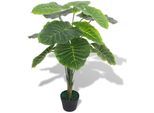 Inlife - Plante artificielle avec pot Taro 70 cm Vert