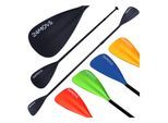 24MOVE® Paddel Doppelpaddel 2 in 1 Teleskoppaddel Stechpaddel für SUP Stand Up Board , Kajak, Leicht aus Aluminium 230cm, verstellbar