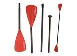 24MOVE® Paddel Doppelpaddel 2 in 1 Teleskoppaddel Stechpaddel für SUP Stand Up Board , Kajak, Aluminium 230cm, Rot