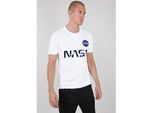 Alpha Industries Rundhalsshirt »Nasa Reflective Tee« Alpha Industries white-blue L