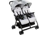 Chicco Zwillingsbuggy OHlalà Twin, Silver Cat, Zwillingskinderwagen, silberfarben