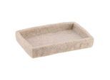 Tendance - porte savon polyresine rectangulaire effet pierre - naturel