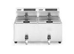 Gastro MasterCook Friteuse digital 2 x 8 L mit Ablasshahn