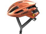 Fahrradhelm ABUS "POWERDOME MIPS" Gr. S, orange, Helme, S Kopfumfang: 51cm - 55cm, glänzend, unifarben