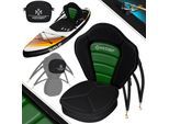 KESSER® Kajak-Sitz Premium für SUP Board Stand Up Paddle Surfboard Sitz - Inkl. Mit Tasche - SUP Paddling Paddelboards Gepolsterte Sitz 32x38cm, Rückenlehne 51x45cm schnell und einfach montiert
