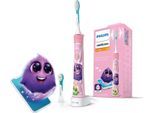 Philips Sonicare Elektrische Kinderzahnbürste HX6352/42, Aufsteckbürsten: 2 St., mit interaktiver Zahnputz-App, rosa