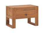 Maison du'Monde - Table de chevet 50x30x35 cm Bois de teck solide