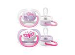 Philips Avent SCF080/02 Ultra Air Pacifier 2-pack assorted colors