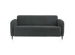 3-Sitzer-Sofa Marone Anthrazit Teddystoff