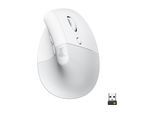 Logitech ergonomische Maus »Maus Lift Off-white«, kabellos