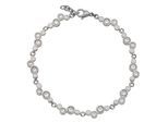 Armband TITANIA "timeless design", silber (silberfarben), Armbänder, Damen, Titan, Armband