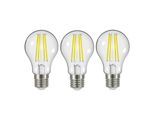 LED-Filament E27 3,8W 2.700K 806 lm klar 3er-Set