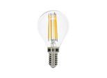 LED-Leuchtmittel Filament E14 G45 klar 6W 827 720lm dimmbar