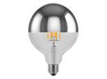 SEGULA LED-Globe E27 6,5W 927 Kopfspiegel silber