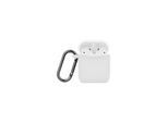 NORTH Airpods Protective Case Silicone Carabiner White