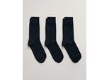 Gant Basicsocken »MERCERIZED COTTON SOCKS 3-PACK«, (3 Paar)