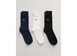 Gant Freizeitsocken »SHIELD SOCKS 3-PACK«, (Packung, 3 Paar)