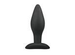 Medium Zwarte Siliconen Buttplug