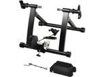 Rollentrainer Fahrradtrainer Fahrrad Heimtrainer Magnetbremse klappbar verstellbar 26-28 oder 700C Stahl Schwarz 54,5 x 47,2 x 39,1 cm - Schwarz