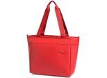 Einkaufstasche , Rot , Textil , Lederlook , Lederoptik , 15 l , 32x14x34 cm , Freizeit & Co, Koffer & Taschen, Einkaufstaschen