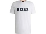 BOSS ORANGE T-Shirt »Thinking 1 10246016 01«, mit großem BOSS Druck auf der Brust BOSS ORANGE White100 XL